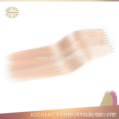 2015 new arrival PU skin weft human hair extension wholesale tape remy hair extensions white hair extensions